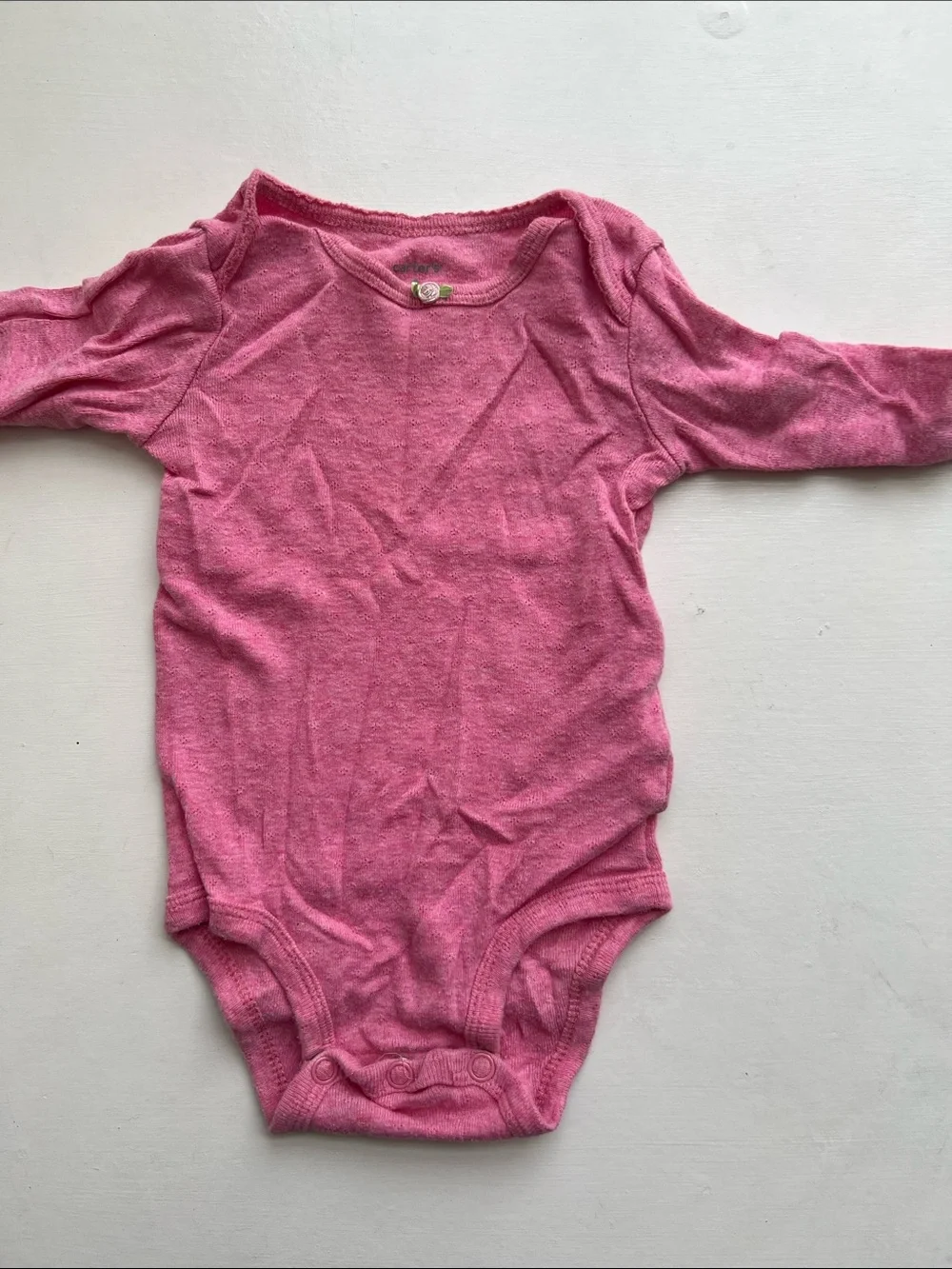 3-Pack Long Sleeve Baby Bodysuits - White, Teal, Pink